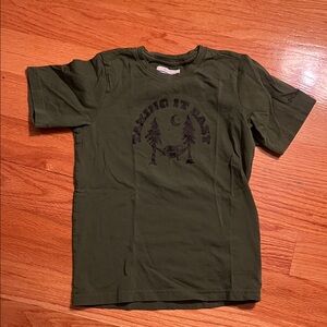 Columbia Kids Olive Green Graphic Tee - Relaxing It Easy